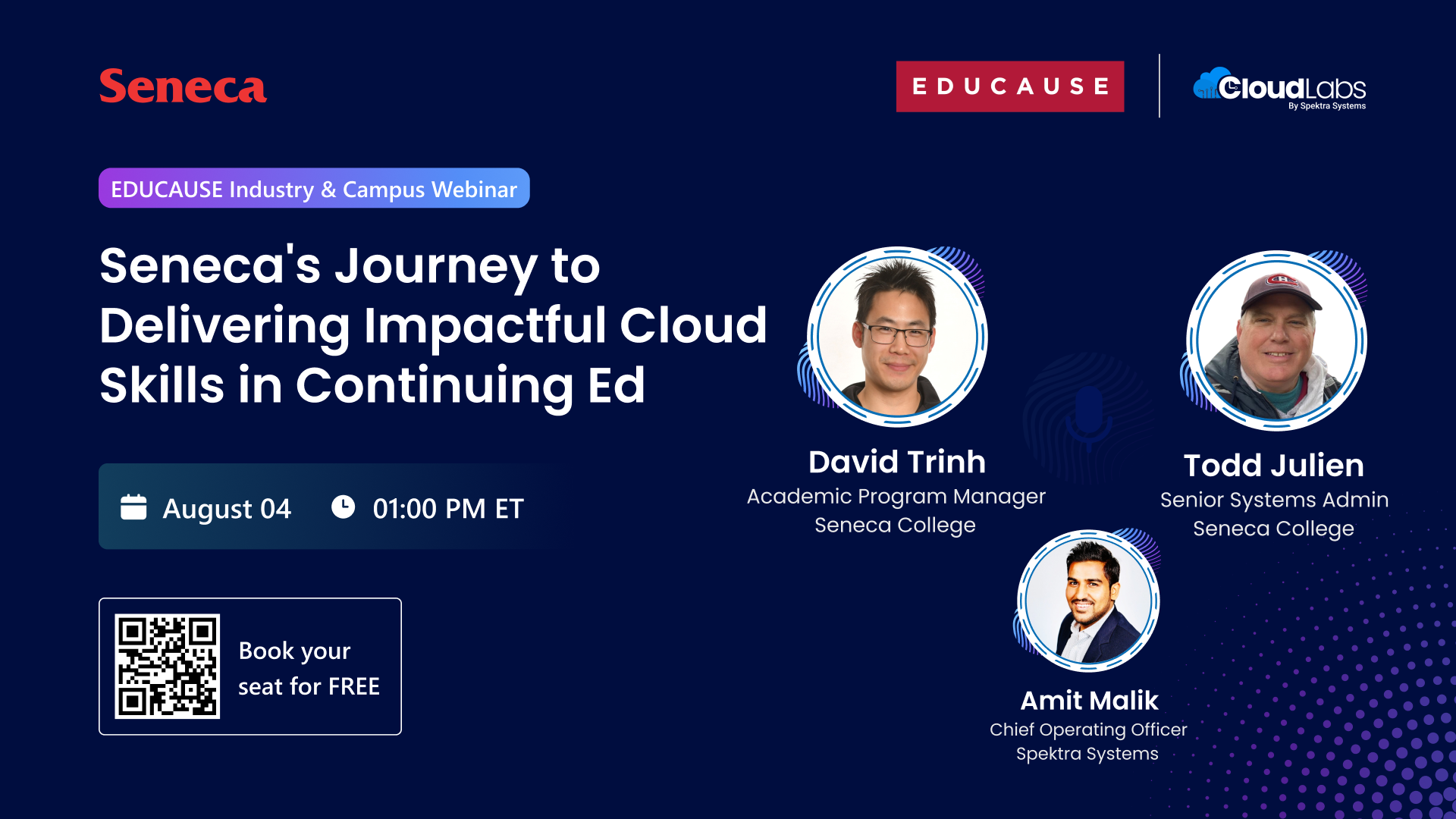 EDUCAUSE Industry & Campus Webinar | Seneca's Journey to Delivering Impactful Cloud Skills in Continuing Ed