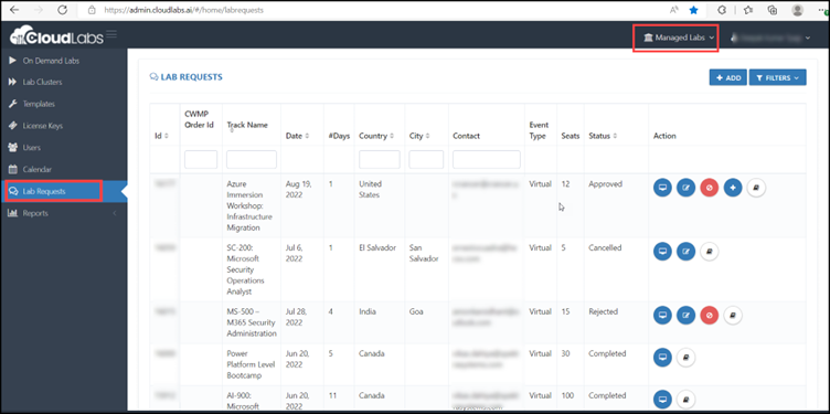 Step-2 Submit your Lab Request for Azure Pass-based labs