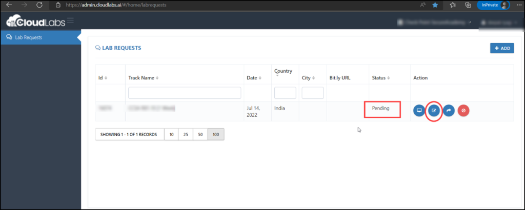 Step-2 Submit your Lab Request for Azure Pass-based labs