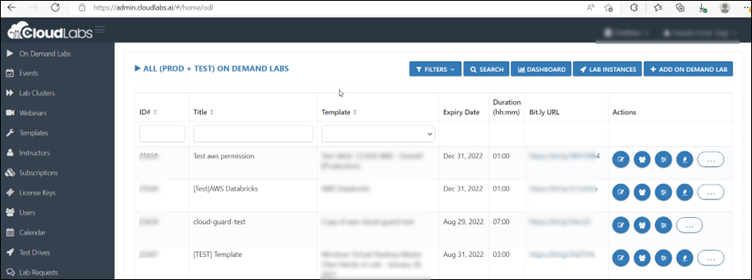 How to apply the usage policy to the CloudLabs portal?