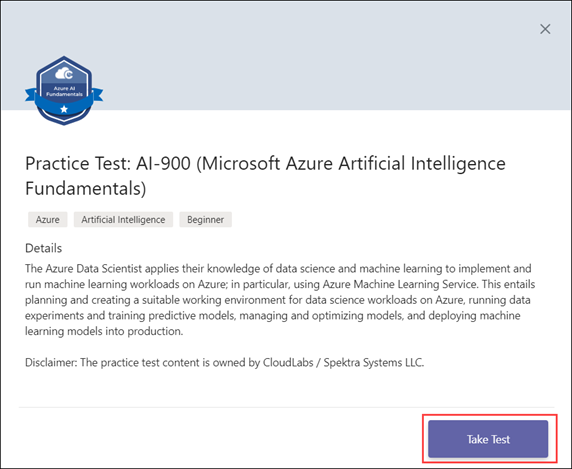 How to use CloudLabs Teams App