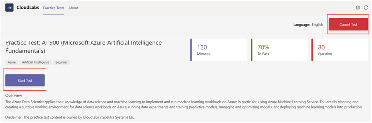 How to use CloudLabs Teams App